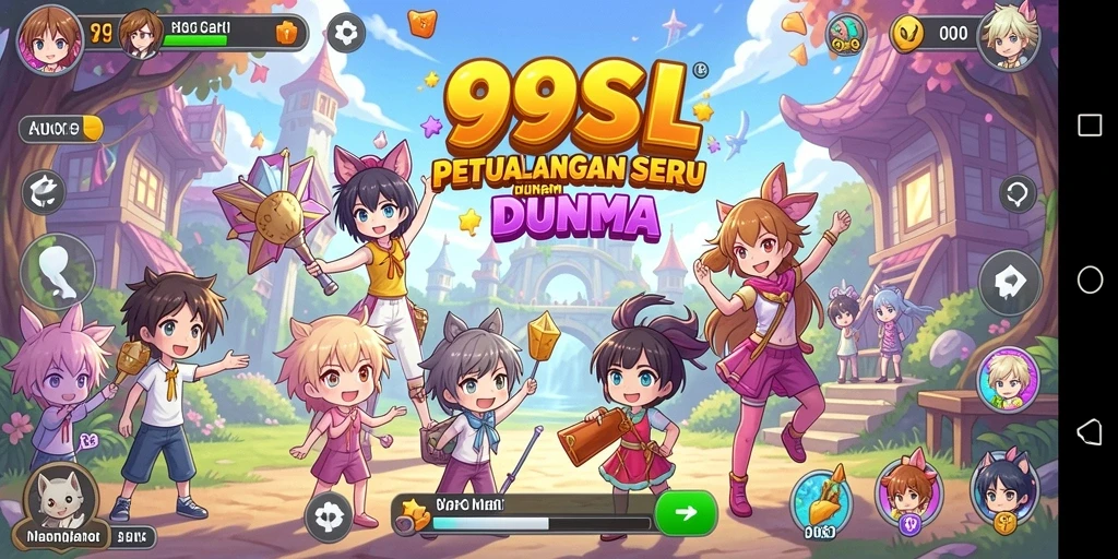 Screenshot gameplay <strong>99SL</strong> menunjukkan petualangan epik dalam dunia anime.