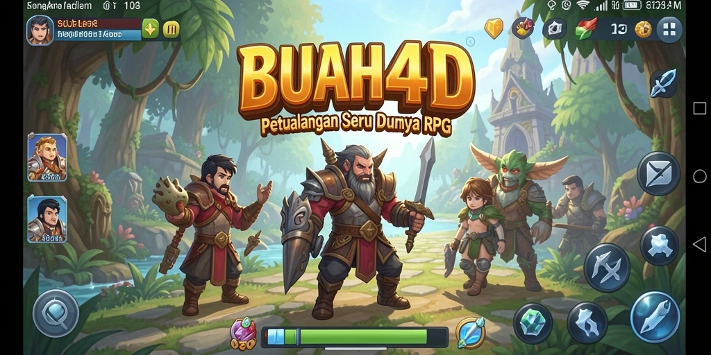 Tampilan aksi mendebarkan dalam BUAH4D yang penuh petualangan RPG.