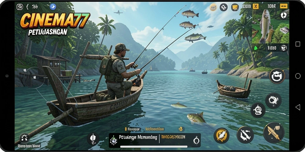 Tangkapan ikan spektakuler dalam game CINEMA77.
