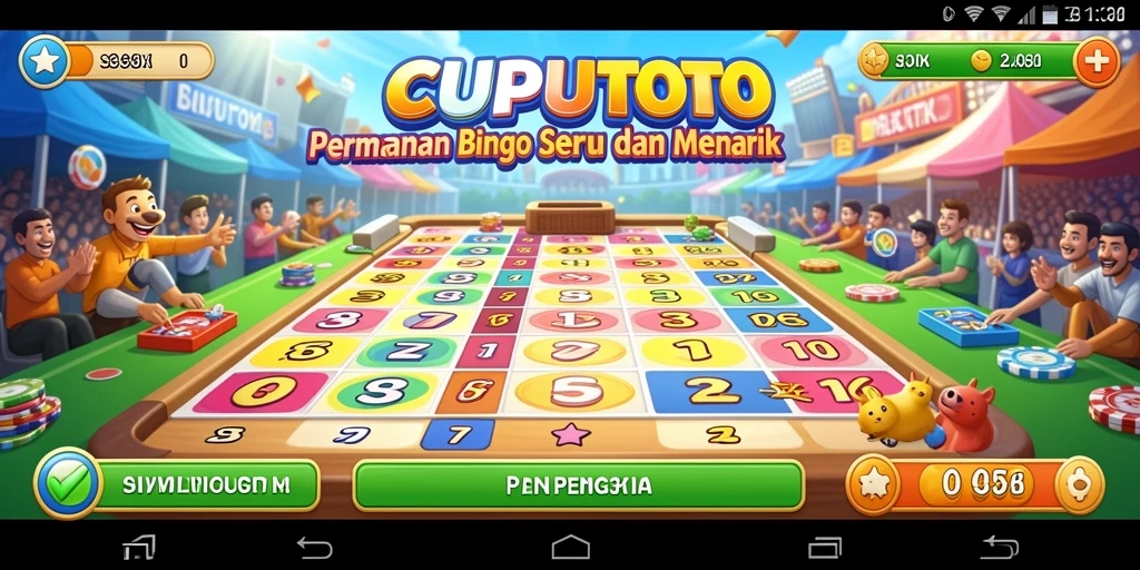 Tampilan gameplay CUPUTOTO yang seru dan interaktif.