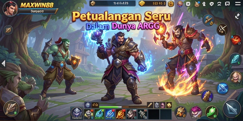 Tampilan gameplay MAXWIN88 dengan karakter dan aksi pertempuran yang menarik.