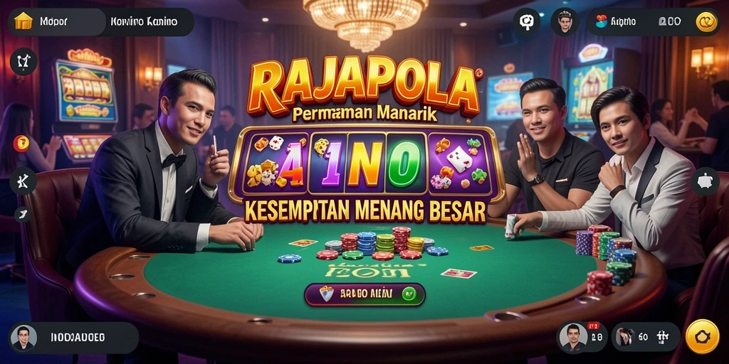 Tampilan menarik dari gameplay Kasino di RAJAPOLA.